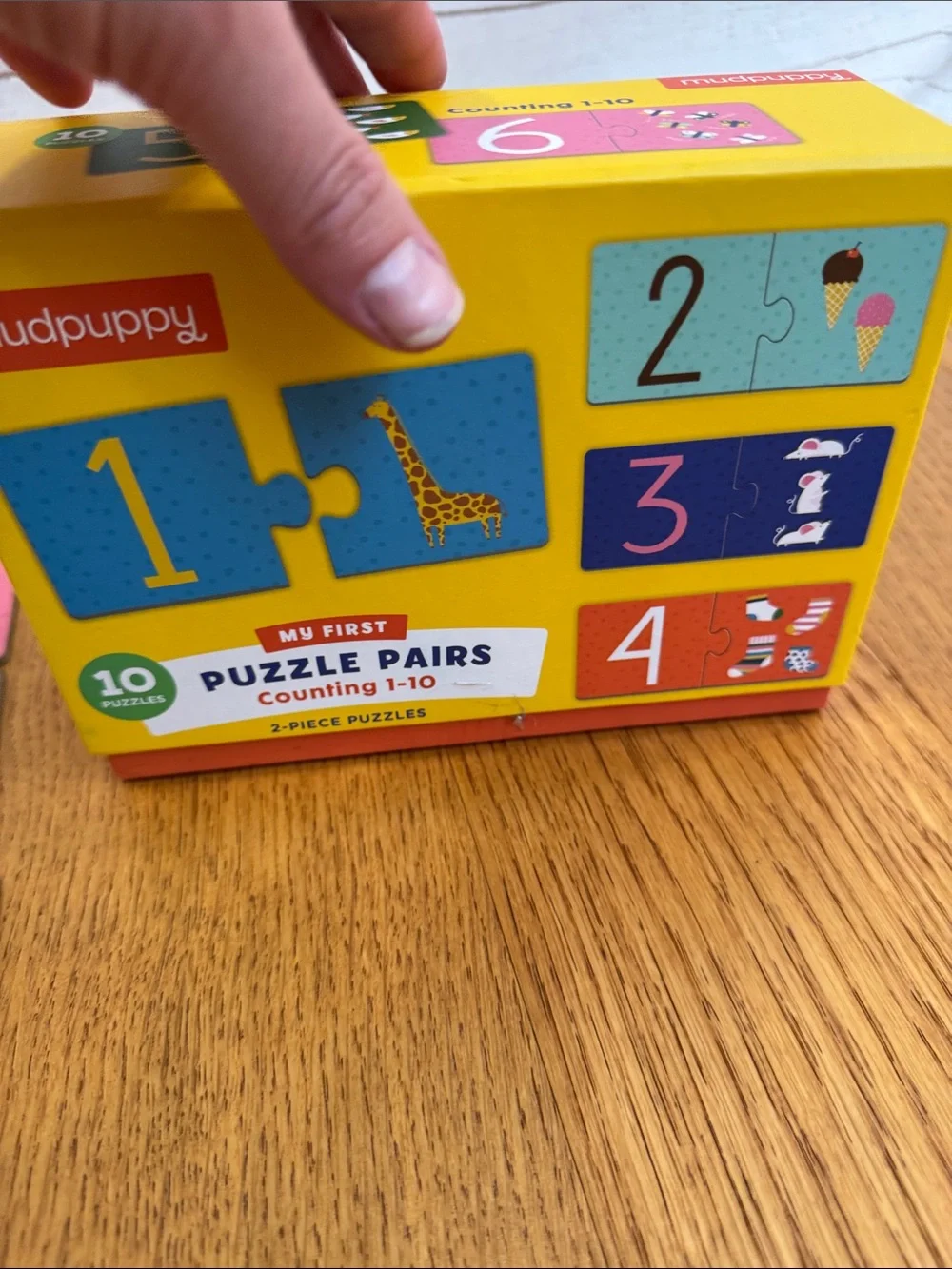 Mudpuppy Number Puzzle Pairs - Colorful 1-10 Learning Set - My First Numbers